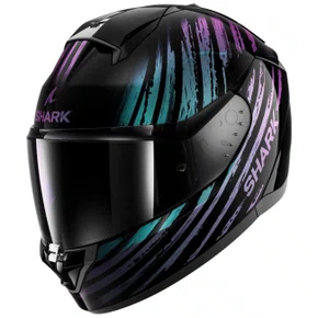 Capacete Fechado Shark Ridill 2 Assya Preto Roxo