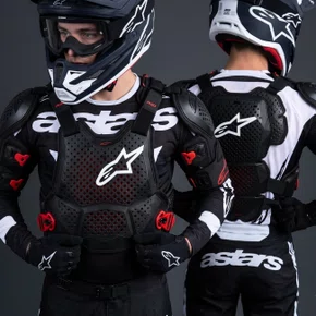 Colete Alpinestars A10 V2 Chest Protector Preto Vermelho