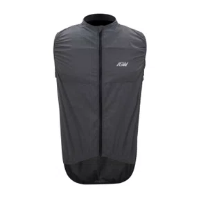 Colete Corta Vento ASW Essentials Cinza Preto