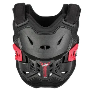 Colete Infantil Motocross Leatt 2.5 Mini Chest Preto Vermelho