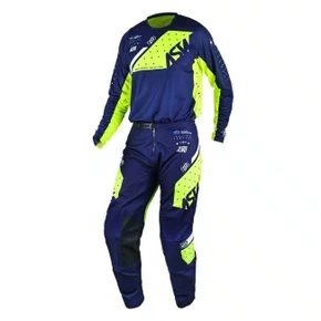 Conjunto ASW Image Karma Azul Marinho Amarelo Fluo