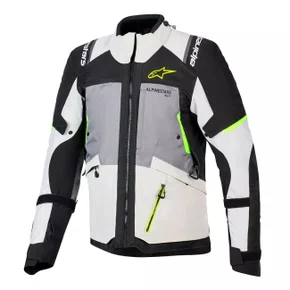 Jaqueta Alpinestars Andes V4 Drystar Cinza Gelo Amarelo
