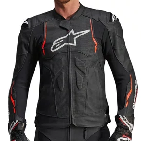 Jaqueta Alpinestars Dusk Airflow Preta Vermelha