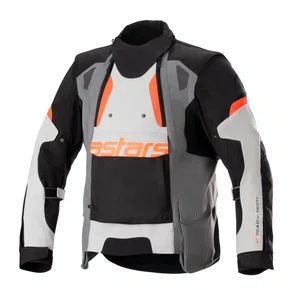 Jaqueta Alpinestars Halo Drystar Cinza Escuro Gelo Preto