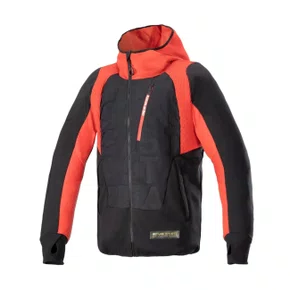 Jaqueta Alpinestars Most EQ Hybrid Hooded Preto Vermelho