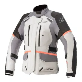 Jaqueta Alpinestars Stella Andes V3 Drystar Cinza Gelo Preto Coral