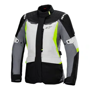 Jaqueta Alpinestars Stella ST 1 WP Cinza Gelo Preta Amarela