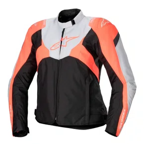 Jaqueta Alpinestars Stella T Jaws V4 WP Preta Cinza Gelo Coral