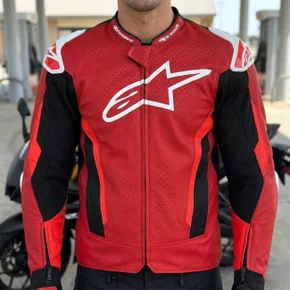 Jaqueta Alpinestars T GP Air Vermelha Fluo Preta