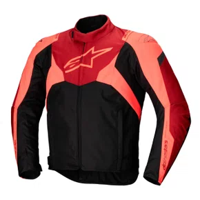 Jaqueta Alpinestars T Jaws V4 WP Preta Vermelha Escura