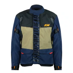 Jaqueta ASW Tsunami Marinho Preto Areia Laranja