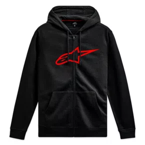 Jaqueta Moletom Alpinestars Ageless Zip V3 Hoodie Preto Vermelho