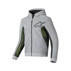 Jaqueta Moletom Alpinestars Chrome Air Sport Hoodie Cinza Preta
