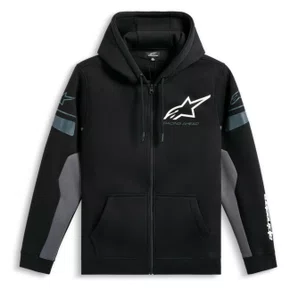 Jaqueta Moletom Alpinestars Esemex Preto Cinza Escuro