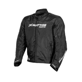 Jaqueta Moto Urbana Baixo Custo Mattos Racing Vista Preta