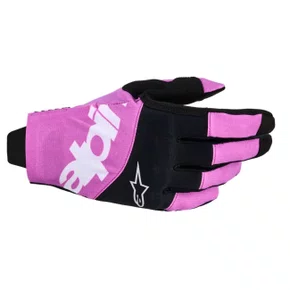 Luva Alpinestars TechStar 25 Preta Cinza Roxa