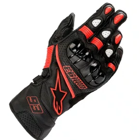 Luva Alpinestars Twin Ring Preto Vermelho