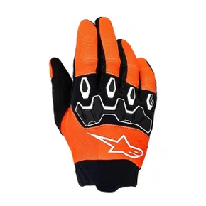 Luva Alpinestars Youth Kids Full bore V2 Laranja Branco Preto