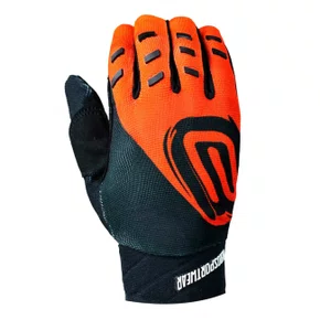 Luva ASW Race 2.0 Evade Preta Laranja Fluo