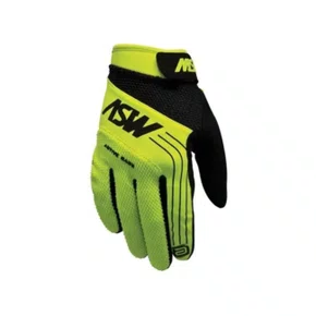 Luva Ciclismo Bike Asw Active Amarelo Fluo Preta