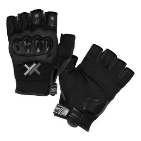 Luva Mattos Racing Rally Short Meio Dedo Preta