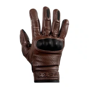 Luva Moto Texx Liberty Custom Couro Ventilado Marrom
