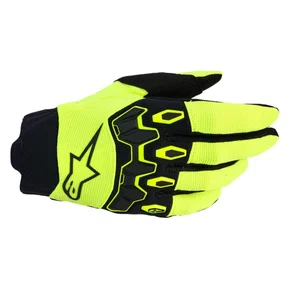 Luva Motociclista Off Road Alpinestars Full Bore V2 Amarela Fluo Preta