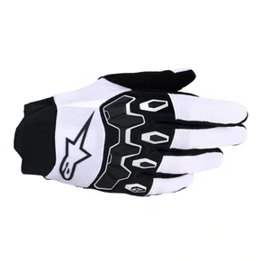 Luva Motociclista Off Road Alpinestars Full Bore V2 Cinza Claro Preta