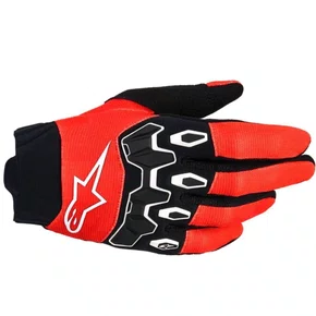 Luva Motociclista Off Road Alpinestars Full Bore V2 Laranja Preta