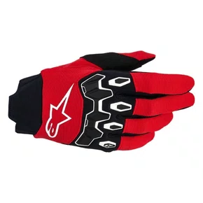 Luva Motociclista Off Road Alpinestars Full Bore V2 Vermelha Preta