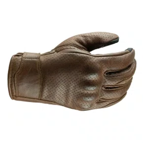 Luva Motociclista Urbana ASW Couro Vintage Marrom