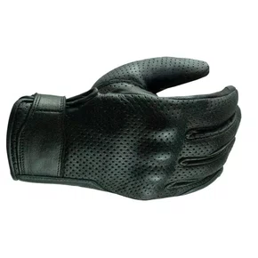 Luva Motociclista Urbana ASW Couro Vintage Preta