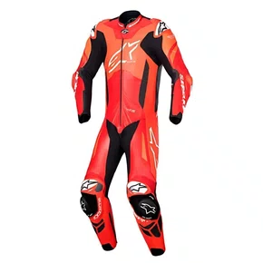 Macacão Alpinestars Gp Plus V4 Sprint 1PC Vermelho Fluo Branco