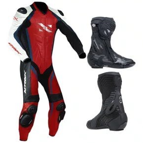 Macacão Norisk Ss Pre Ver Bra 1pc E Bota Tcx Rt Race Pro Air