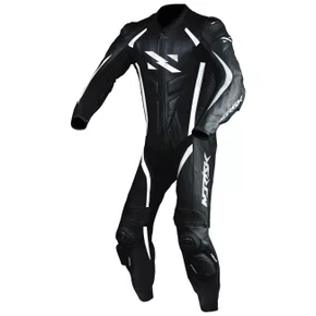 Macacão Norisk Ss Preto Branco 1 Peça Racing