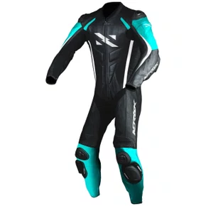 Macacão Norisk Ss Preto Branco Azul 1 Peça Racing