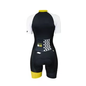 Macaquinho  Asw Classic Léquipe Feminino Trottoir Preto Branco