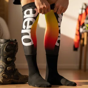 Meião Meia Asw Brace 2.0 Sunset Motocross Enduro Trilha