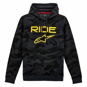 Moletom Alpinestars Ride 2.0  Area Hoodie Cinza Amarelo