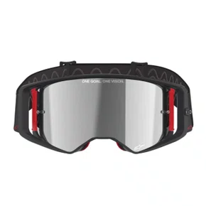 Oculos Motocross Alpinestars Supertech Corp Preto Vermelho Lente Espelhada
