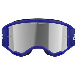 Oculos Motocross Alpinestars Vision 3 Wordmark Azul Espelha