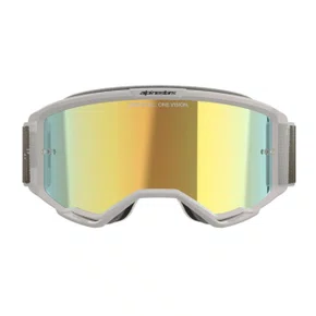 Oculos Motocross Alpinestars Vision 5 Hollow Lente Dourada