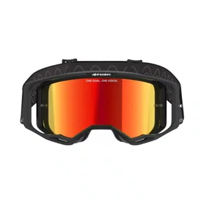 Oculos Motocross Alpinestars Vision 8 Corp Lente Vermelha