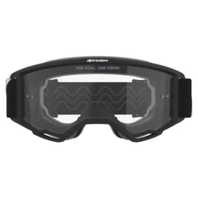 Oculos Motocross Alpinestars Vision OTG Preto Cinza Lente Cristal