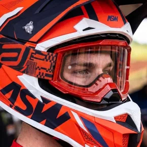 Oculos Motocross Asw A4 Blur Vermelho