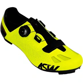 Sapatilha Ciclismo Bike Asw Ruby Road Amarela Fluor