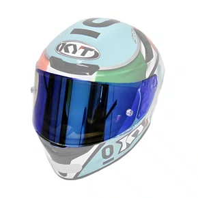 Viseira Capacete Kyt Tt Course Revo Azul Dia E Noite