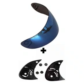 Viseira Capacete Ls2 Ff350 Azul Iridium Com Kit Reparo Viseira