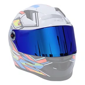 Viseira Capacete Ls2 Ff358 Revo Azul Iridium Polarizada