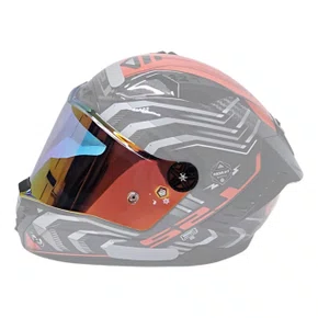 Viseira Capacete Ls2 Ff805 Thunder Revo Vermelha Dia E Noite